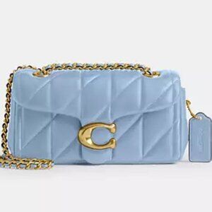 NWT ✅ COACH Tabby Shoulder Bag 20  Pillow Quilting CP149 BLUEBELL / GOLD ⭐ NWT